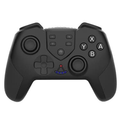 Trådlös handkontroll med Bluetooth kompatibel med Nintendo Switch och PC - Svart
