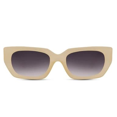 Beige Solglasögon med mörk lins