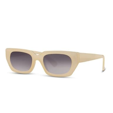 Beige Solglasögon med mörk lins