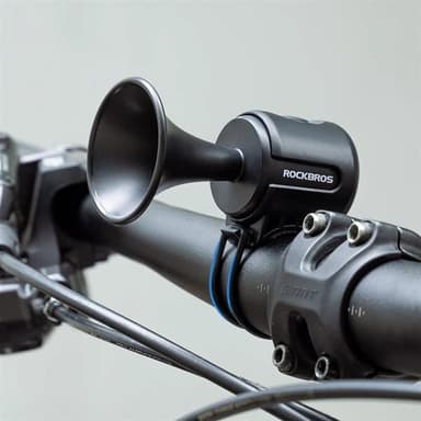 Rockbros Elektronisk ringklocka till cykel - Svart