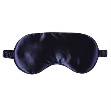 2-pack silk sovmask för resor, mjuk ögonmask för sömn Mörkblå