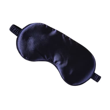 2-pack silk sovmask för resor, mjuk ögonmask för sömn Mörkblå