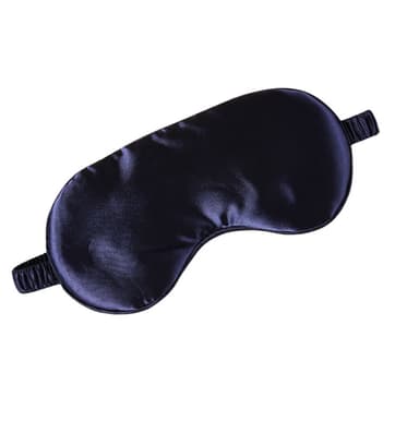 2-pack silk sovmask för resor, mjuk ögonmask för sömn Mörkblå