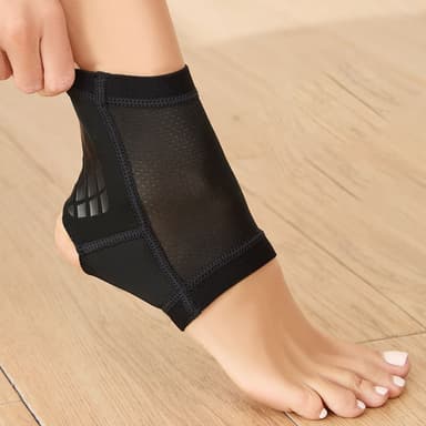 2-pack professionella svarta ankelstöd M