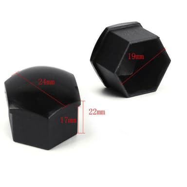 Hjulmutterkapsyl med Demonteringsverktyg, 20-pack 19 mm