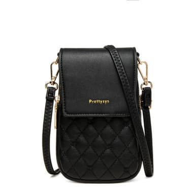 Crossbody Telefonväska, Axelväska, Handväska Svart