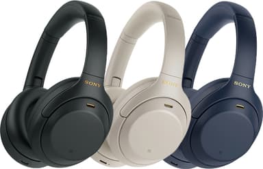 Sony wireless around-ear hörlurar WH-1000XM4 (blå)