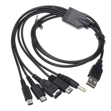 5i1 USB-kabel kompatibel med Nintendo Wii U / 3DSXL / 3DS