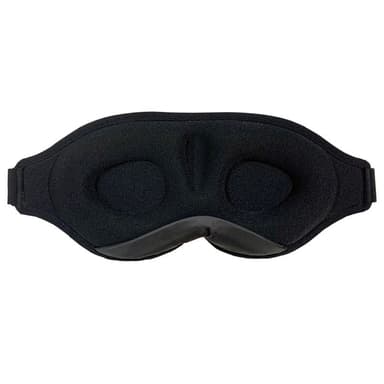 Bekväm sovmask med ljusblockering och 3D-design Svart