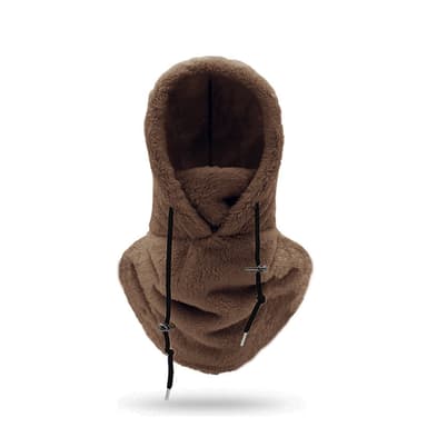 Balaclava Luva med ansikts- och halsvärmare Mörkbrun