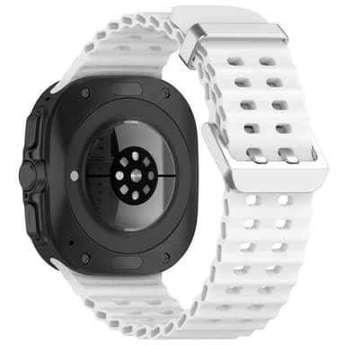 Klockarmband i Silikon för Samsung Watch Ultra 47mm Vit