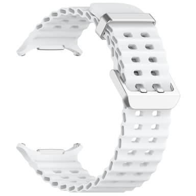 Klockarmband i Silikon för Samsung Watch Ultra 47mm Vit