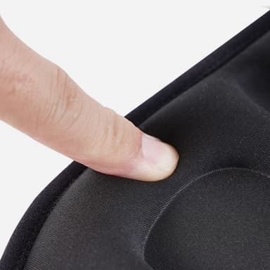 Bekväm sovmask med ljusblockering och 3D-design Svart