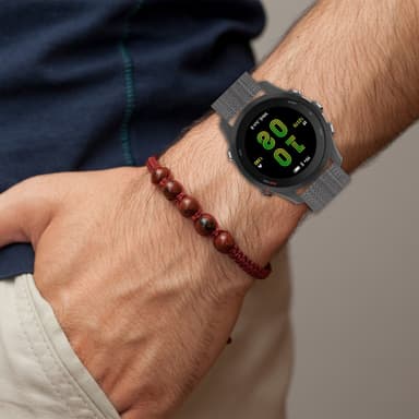 Klockarmband Nylon Grå 18 mm