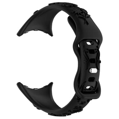Google Pixel Watch 1.2 Gen mönstrat silikonband Svart