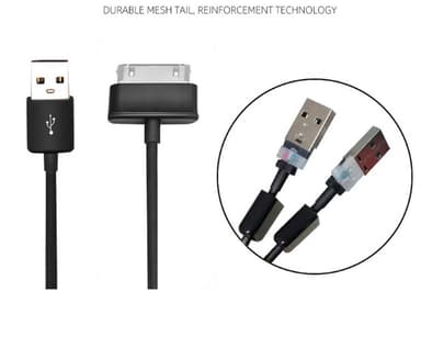 30 pin USB-kabel laddkabel/datakabel, kompatibel med Samsung P1000/N80