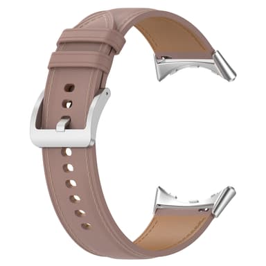 Klockarmband i Äkta Läder 20 mm för Google Pixel Watch 1/2 Mörkrosa