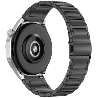 22 mm Klockarmband i Stål, för Samsung, Huawei Svart