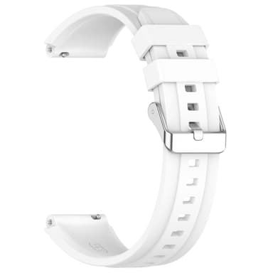 Klockarmband i Silikon för 18 mm Huawei GT4 46 mm/GT Runner/GT3 SE Vit