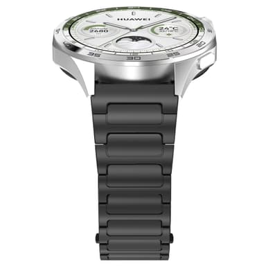 22 mm Klockarmband i Stål, för Samsung, Huawei Svart