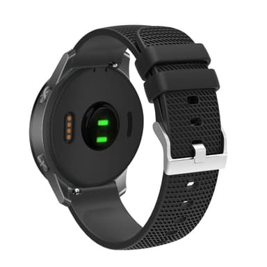 Klockarmband i Silikon för Garmin Vivoactive 4 18mm Svart
