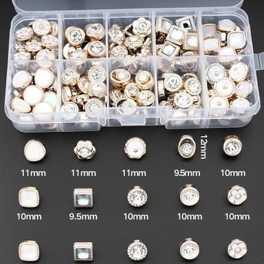 Klädknappar för Dekoration och DIY, 100-pack