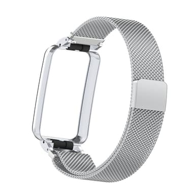 Klockband i Rostfritt Stål för Xiaomi Band 7 Pro Silver