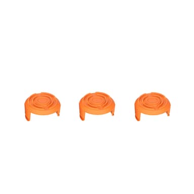 3-pack kåpor för trådspole till Worx WA0010 grästrimmer Orange