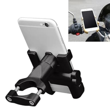 Mobilhållare i aluminium för motorcykel – för enheter 6–10 cm