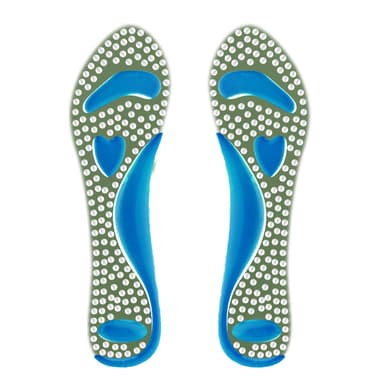 Anti-slip Fotvalvsstödinlägg med Massagefunktion Självhäftande Blå