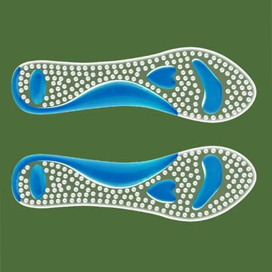 Anti-slip Fotvalvsstödinlägg med Massagefunktion Självhäftande Blå