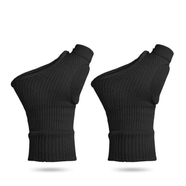 Fingerlösa Handskar / Handledsstöd, 1 par Svart L