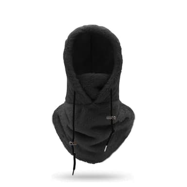 Balaclava Luva med ansikts- och halsvärmare Svart M