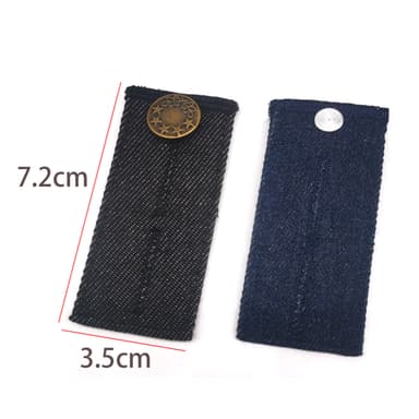 Midjeförlängare knappförlängare för jeans 4-pack 72x35x3 mm