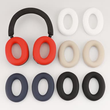 Hörselkuddar i silikon till Sony WH-1000XM 5 Denim blå