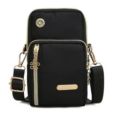 Crossbody-Väska i Oxford-tyg Svart