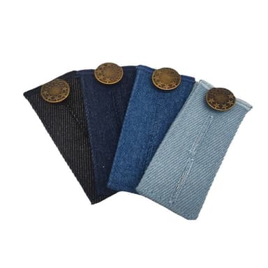 Midjeförlängare knappförlängare för jeans 4-pack 72x35x3 mm
