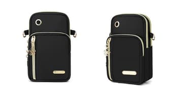 Crossbody-Väska i Oxford-tyg Svart