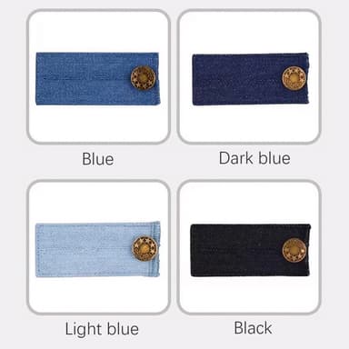Midjeförlängare knappförlängare för jeans 4-pack 72x35x3 mm
