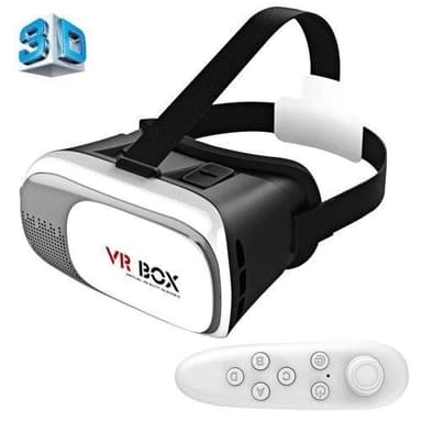 VR BOX 2.0 3D-glasögon med Bluetooth och fjärrkontroll - 3,5-6"" skärm