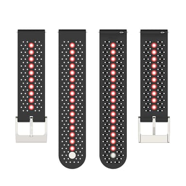 Färgglatt Klockarmband 22MM för Suunto Race S Watch Blå + Grå