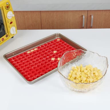 Mini Bakform för Kakor och Choklad Röd