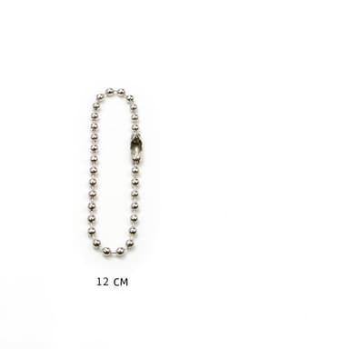Kulkedja med lås 10-pack Silver 12 cm