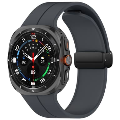 Klockarmband med Magnetiskt Spänne, Samsung Watch Ultra 24mm Grå