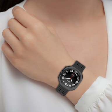 Klockarmband i Silikon för Samsung Watch Ultra 47mm Svart