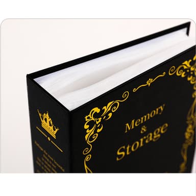 Fotoalbum Bok för 6-tums Bilder Svart