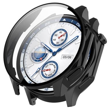 Integrerat Fodral och Skärmskydd för Oppo Watch Svart