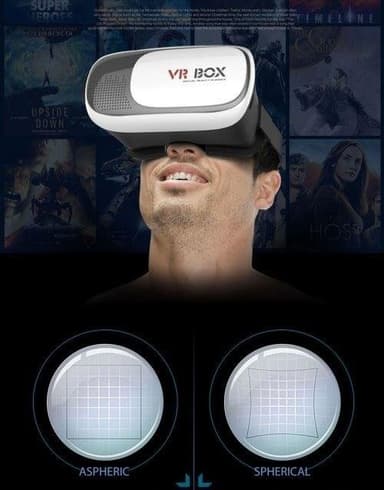 VR BOX 2.0 3D-glasögon med Bluetooth och fjärrkontroll - 3,5-6"" skärm