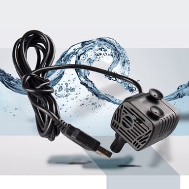 Dränkbar Pump för Fontäner med 0,4-1,5 m Lyft 180L/H 5V
