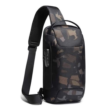 Crossbody-Väska med Vattenavvisande Tyg Kamouflage